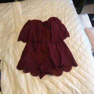 Maroon romper